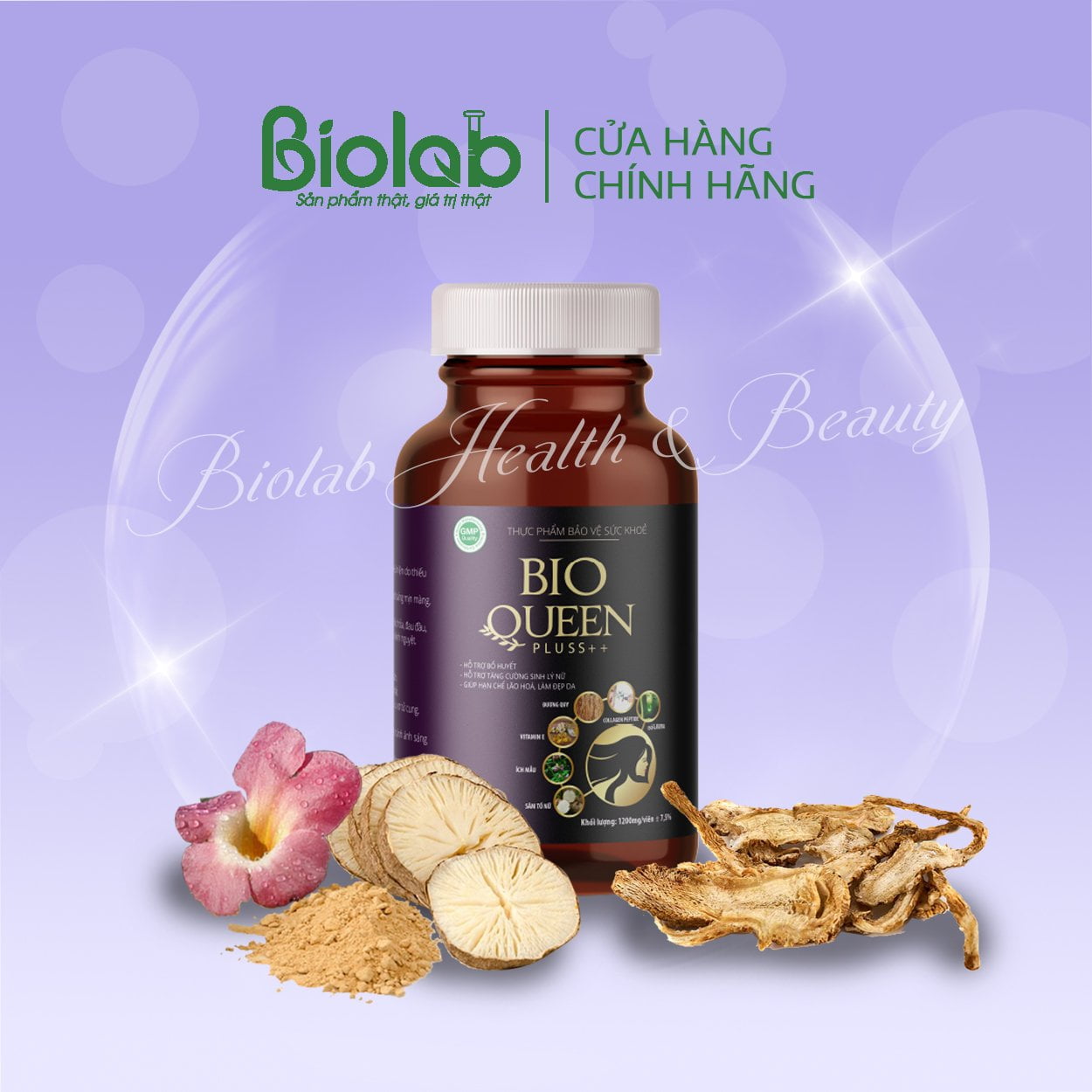 Bio Queen Pluss++ giúp cải thiện triệu chứng của suy giảm nội tiết tố nữ