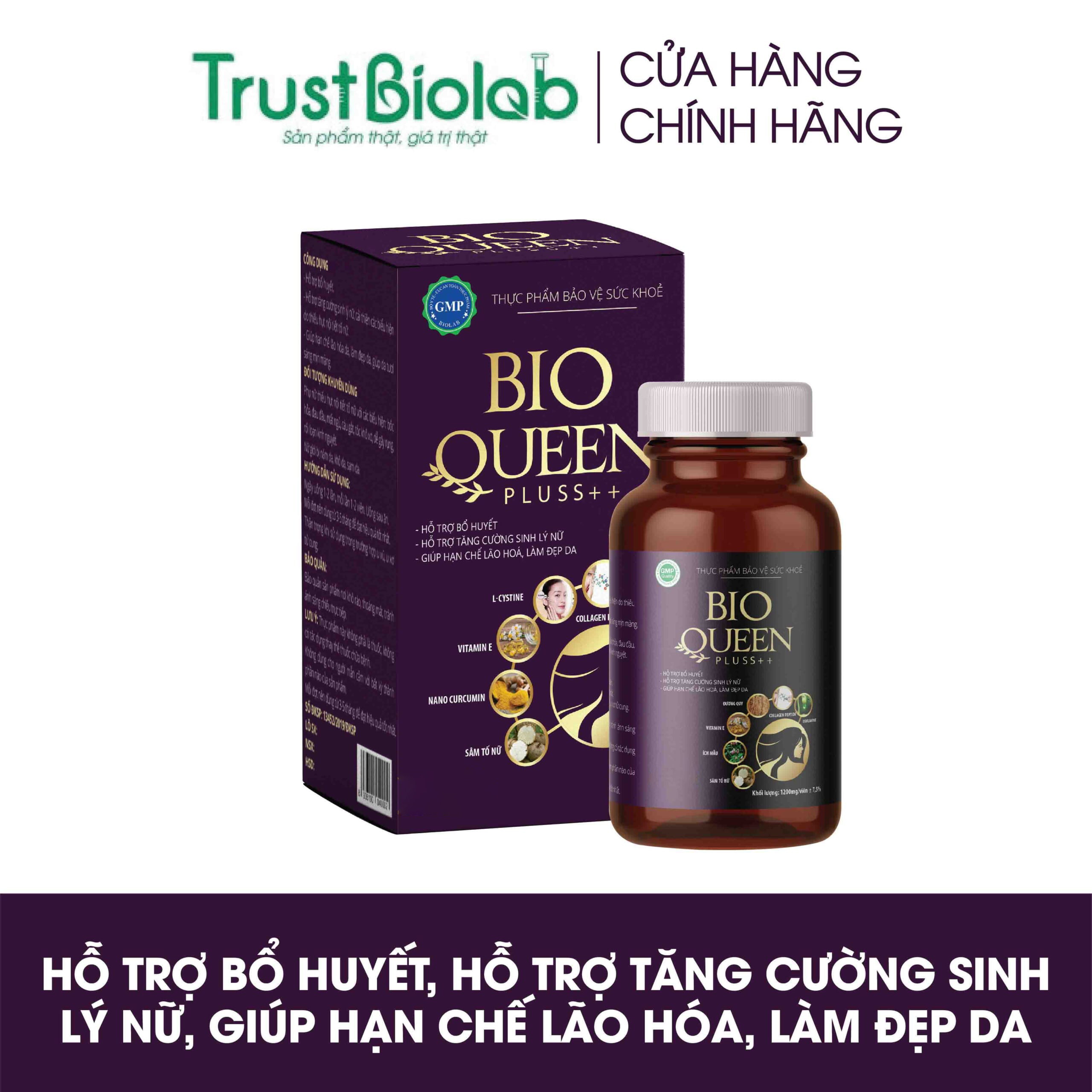 BioQueen Pluss++ điều hòa kinh nguyệt